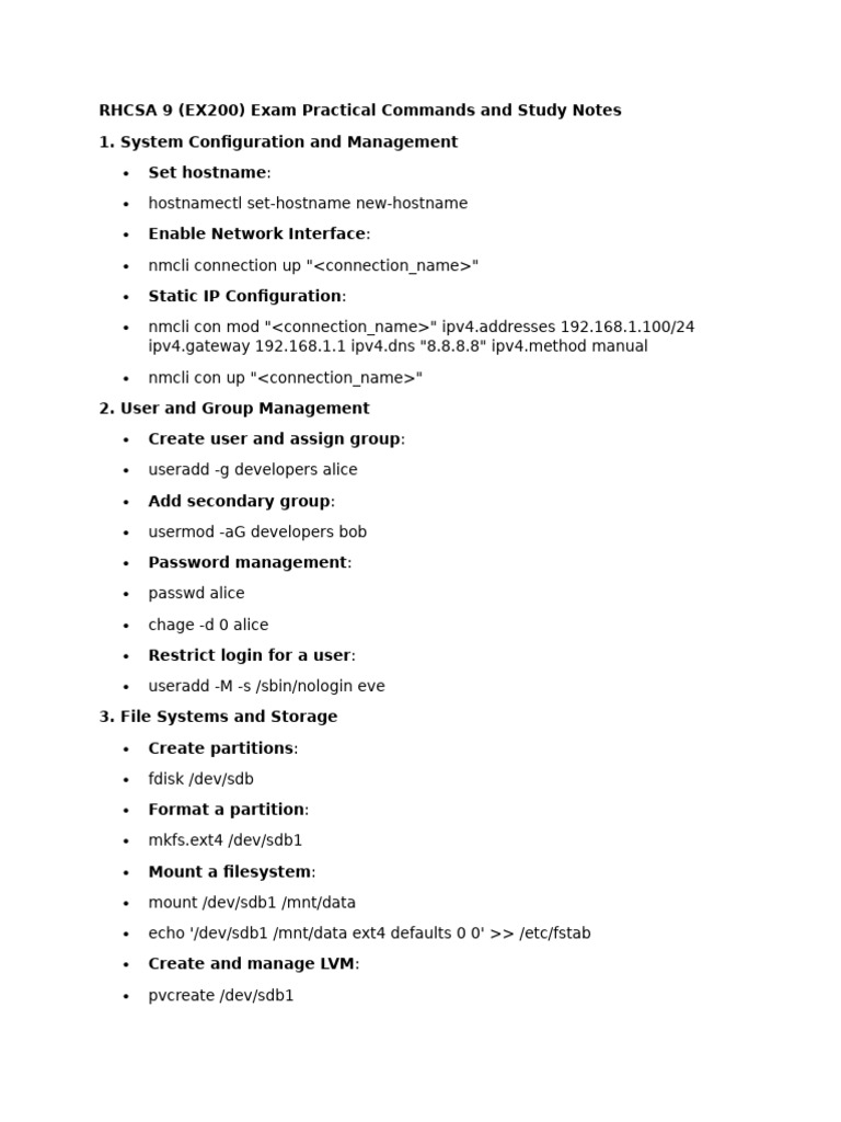 RHCSA 9 | PDF | Utility Software | Operating System Technology