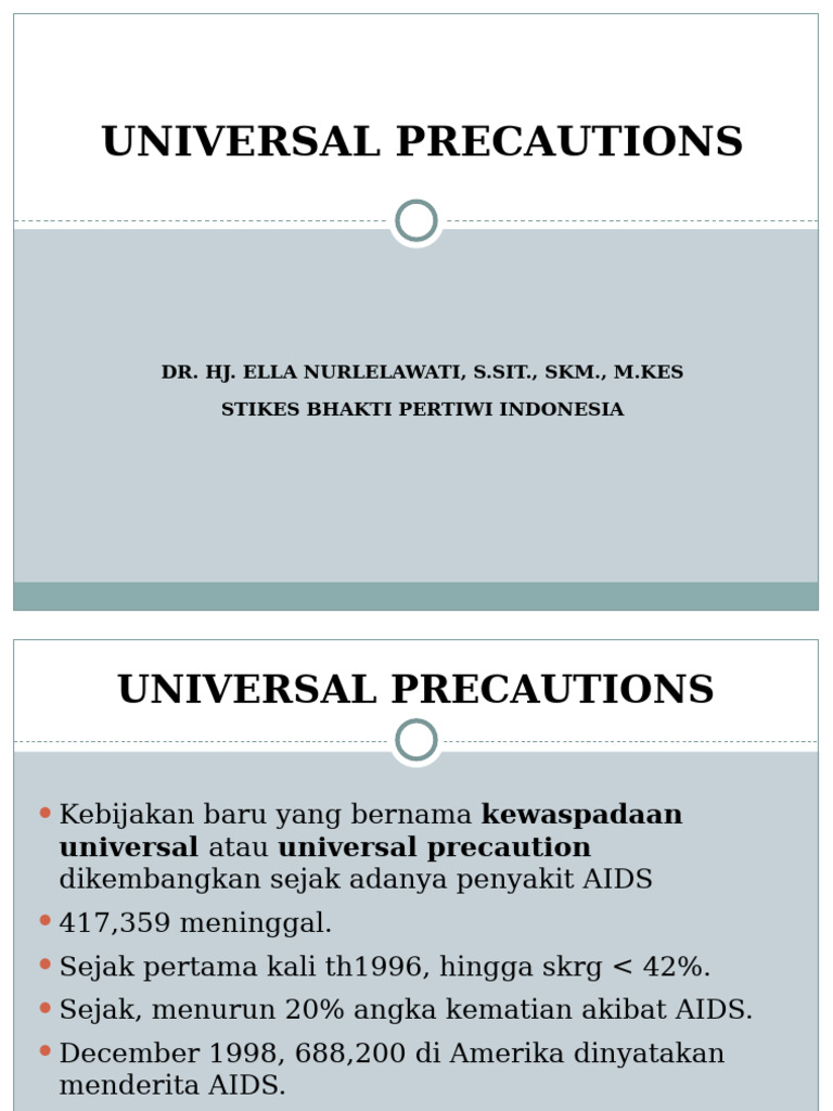 Universal Precautions | PDF