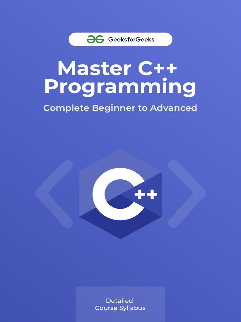 Master C++ Programming Course Syllabus | PDF | C++ | Pointer (Computer ...