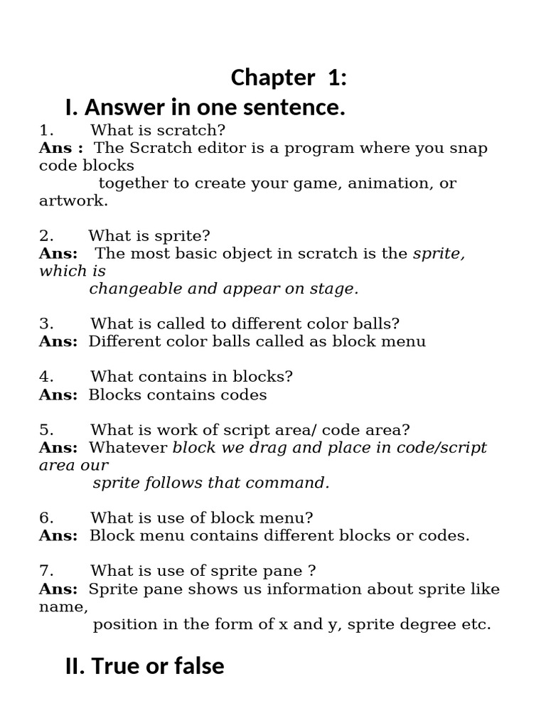 Scratch Programming Basics Explained | PDF | Scratch (Programming ...