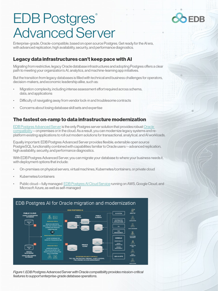 EDB_Postgres_Advanced_Server_Solution_Brief (1) | PDF | Postgre Sql ...