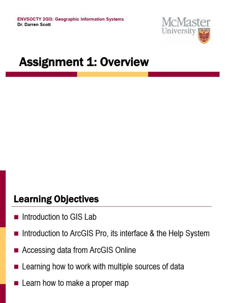 Introduction to ArcGIS Pro Assignment | PDF | Geographic Information ...