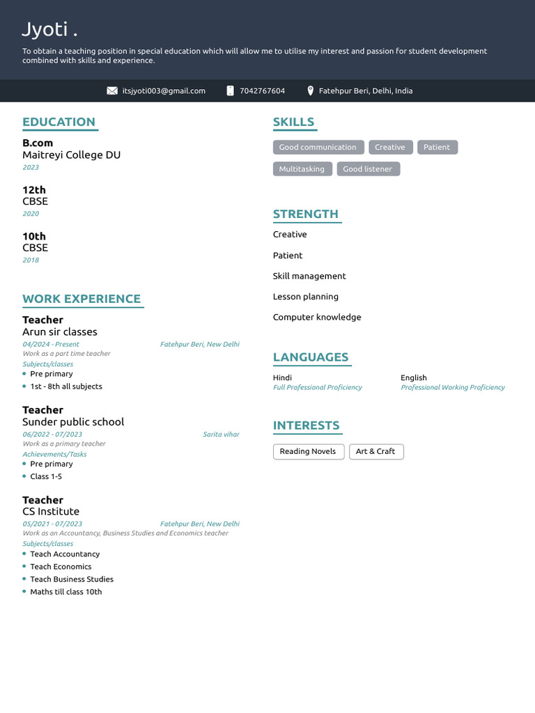 My Resume | PDF