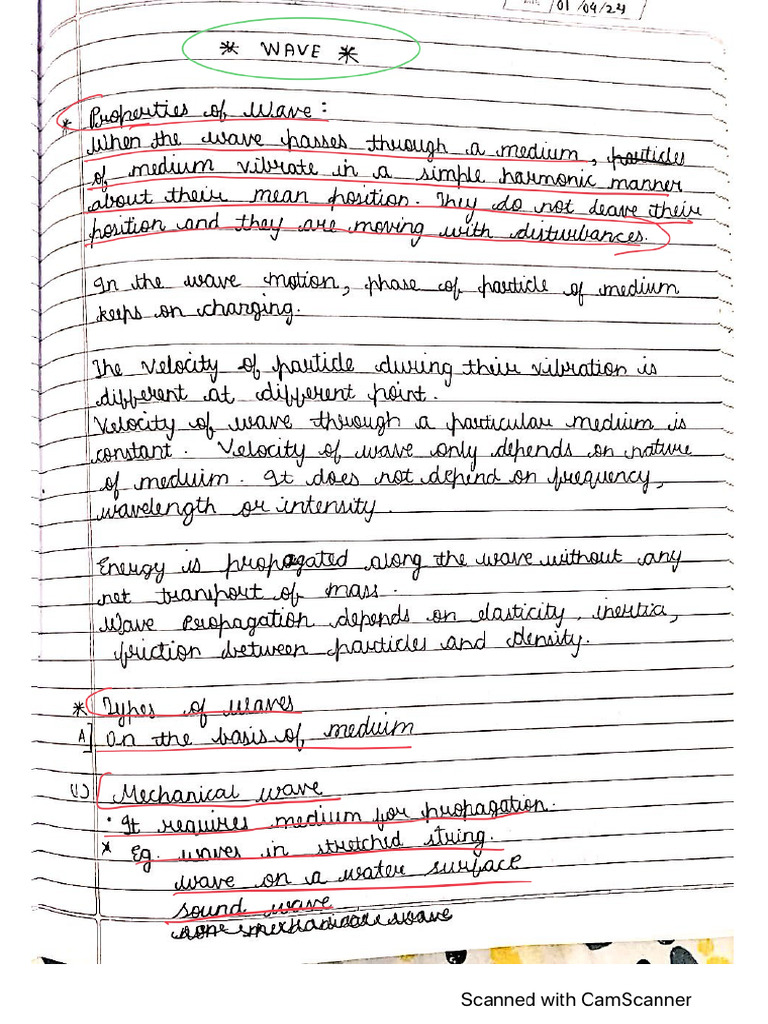 Waves Notes Mains Batch | PDF
