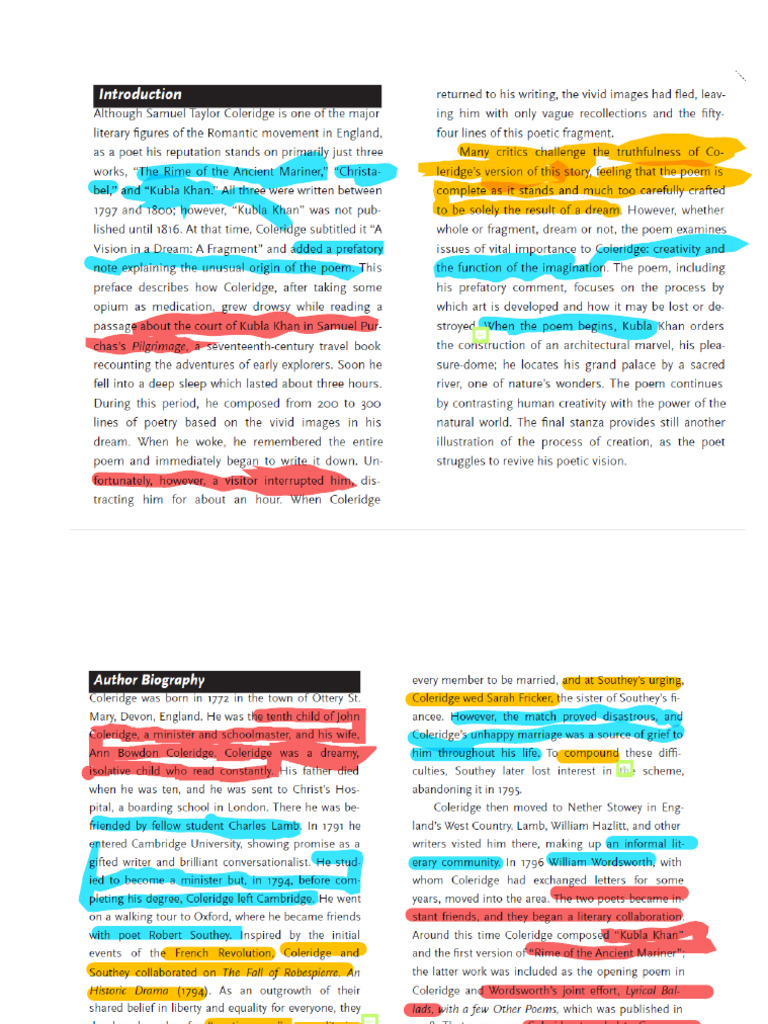 Kubla Khan Gale Study | PDF
