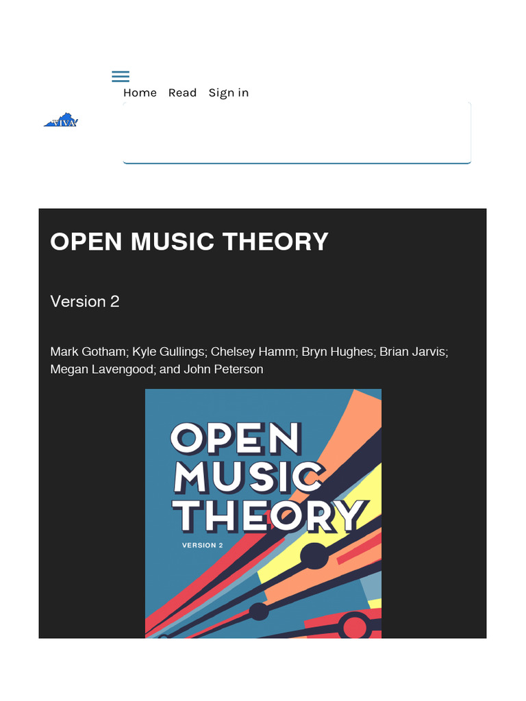 Open Music Theory – Simple Book Publishing | PDF | Chord (Music) | Harmony