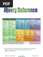 JQUERY Referance - Jan Zumwalt