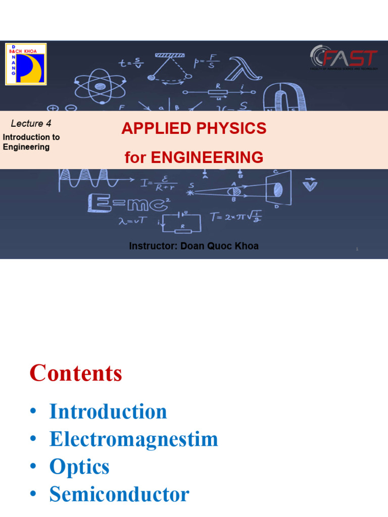 Chapter 04 - Physics in Engineering 24ECE | PDF | Electromagnetic ...