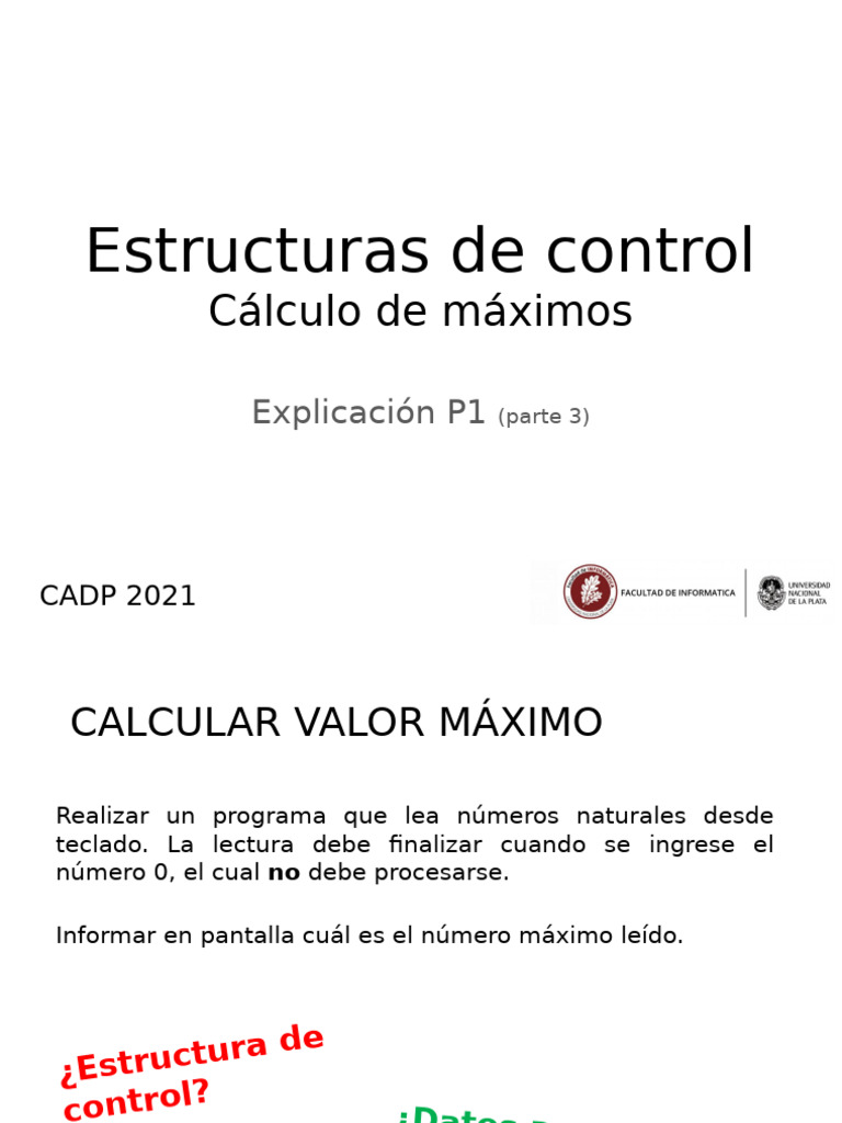 Cálculo de Máximos en Números Naturales | PDF | Programación de ...