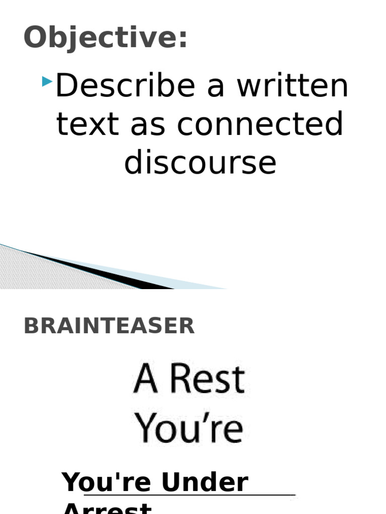 Text Written Discource | PDF