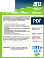 In-Service Testing of Electrical Equipment: Courses Commercial