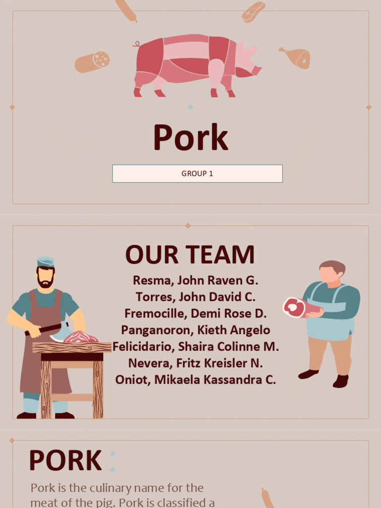 PORK | PDF | Bacon | Pork