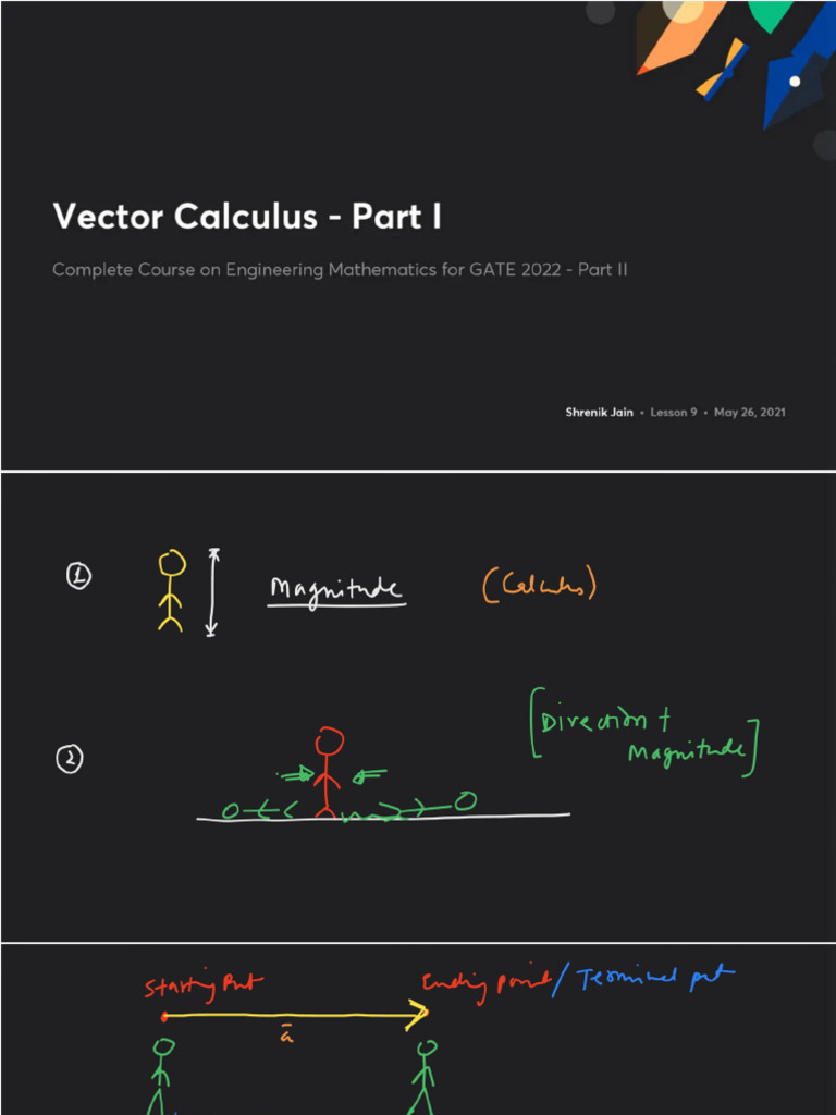 Vector Calculus Part I With Anno | PDF