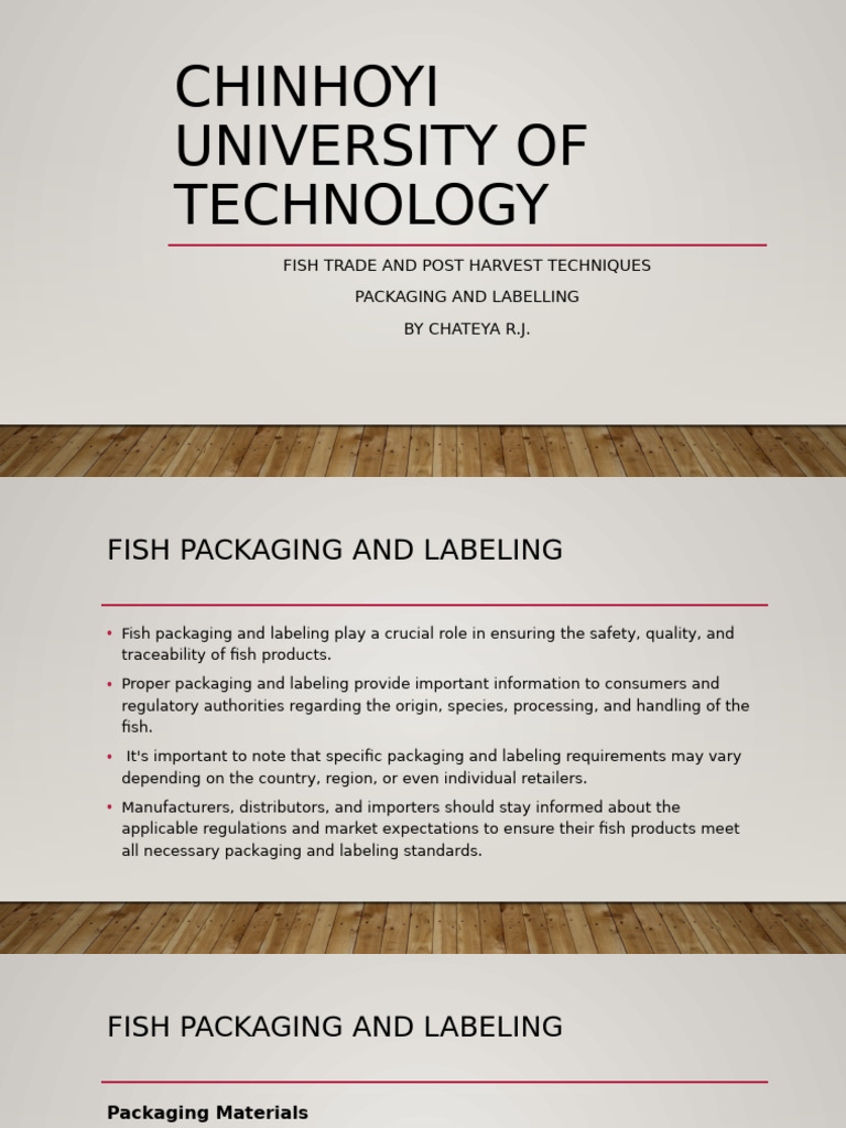 Fish Packaging and Labeling Essentials | PDF | Packaging And Labeling ...