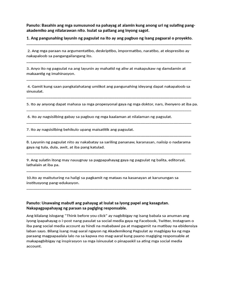 Piling Larang Activity 2 | PDF
