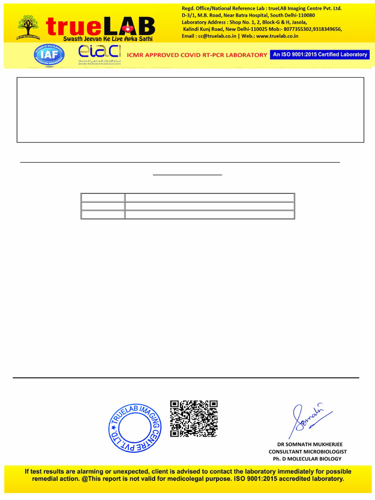 labreportnew.aspx | PDF | Infection | Medicine
