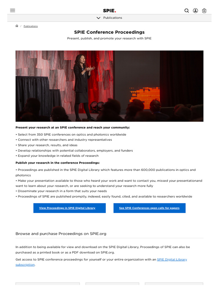SPIE Conference Proceedings Overview | PDF | Thermography ...