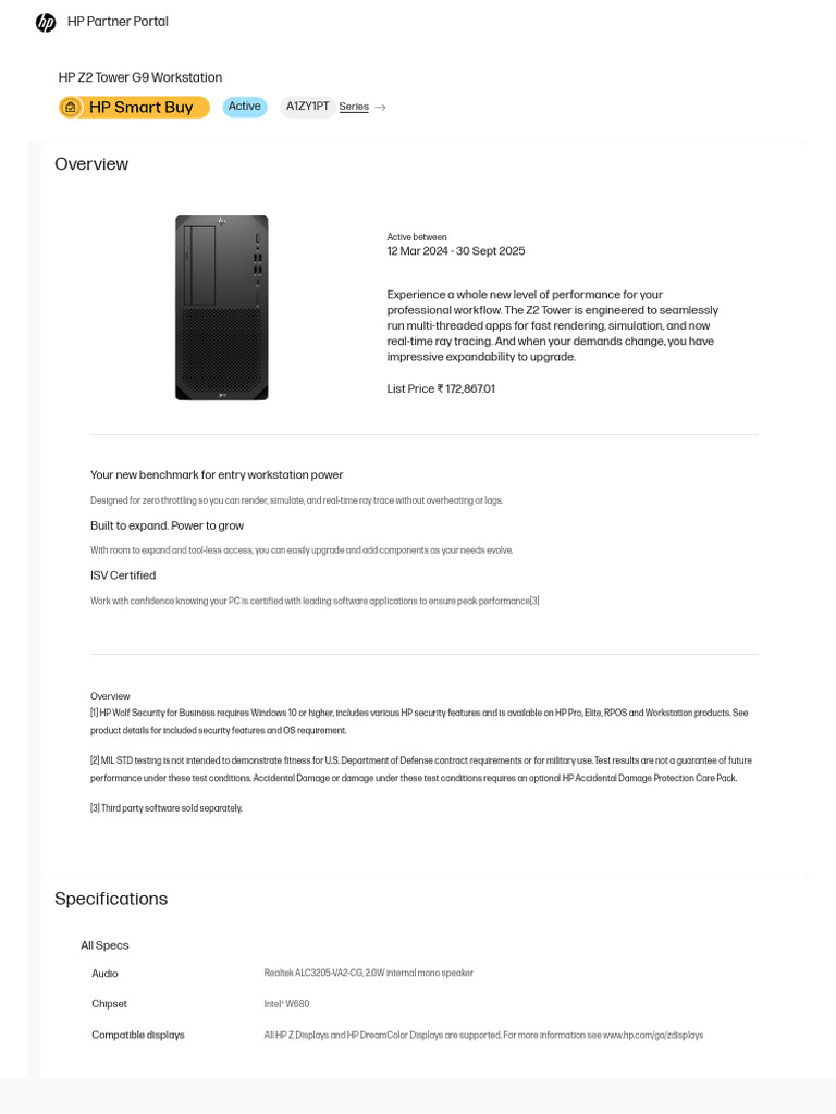 HP Server Data Sheet | PDF | Solid State Drive | Computer Hardware
