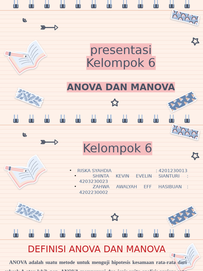 Presentasi Kelompok 6 Anava | PDF