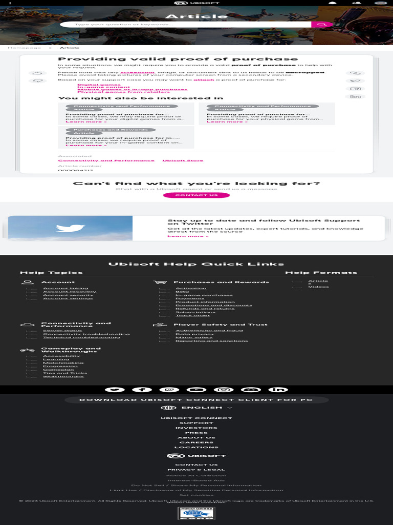Curated visual reference: Gallery Detail: Valid Proof Of Purchase Guidelines Pdf Ubisoft