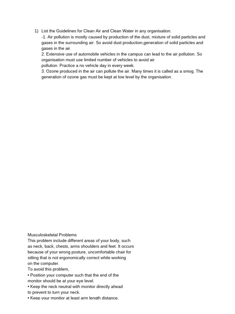 Clean Air and Water Guidelines | PDF | Air Pollution | Pollution