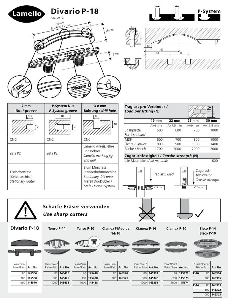 Guide d'utilisation Divario P-18 | PDF | Outils | Matériaux de construction