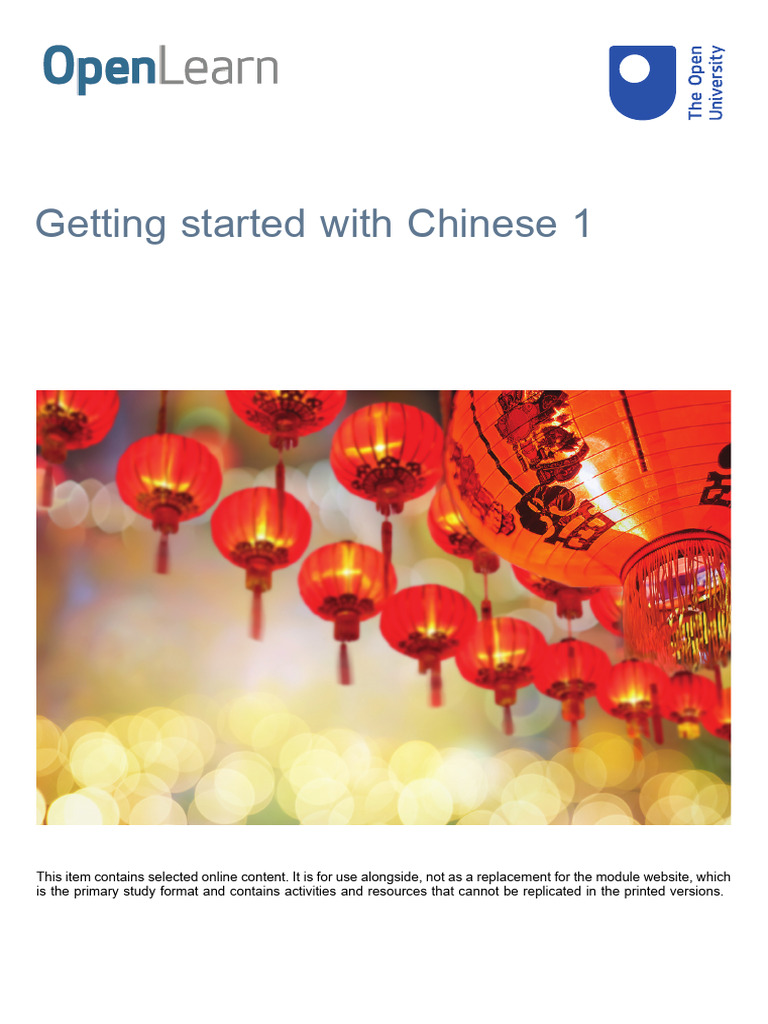 Beginner's Guide to Mandarin Chinese | PDF | Tone (Linguistics ...