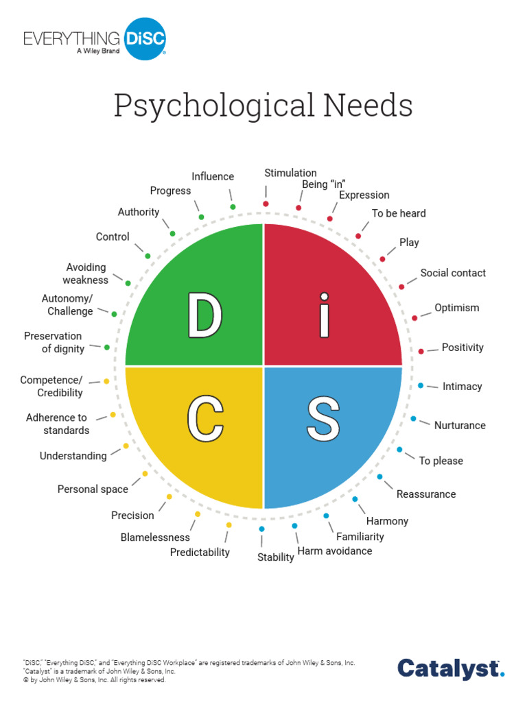 DISC needs | PDF