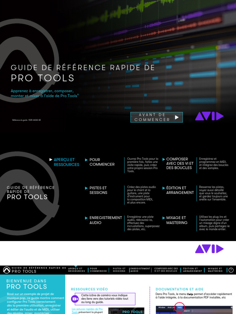 Guide rapide Pro Tools 2024 | PDF | Plugin (Informatique) | Entrée/Sortie