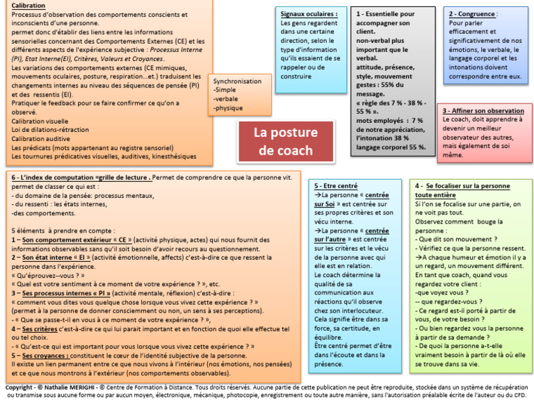 La Posture de Coach | PDF | Communication non verbale | Émotions
