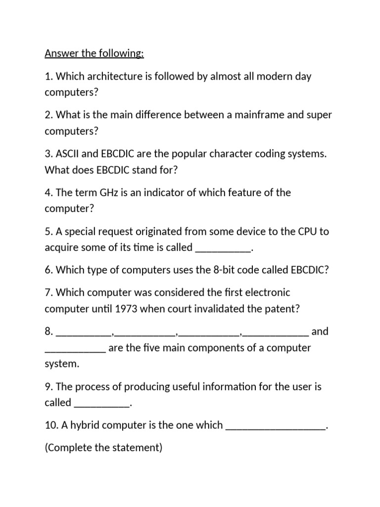 EBCDIC Usage in Computer Types | PDF