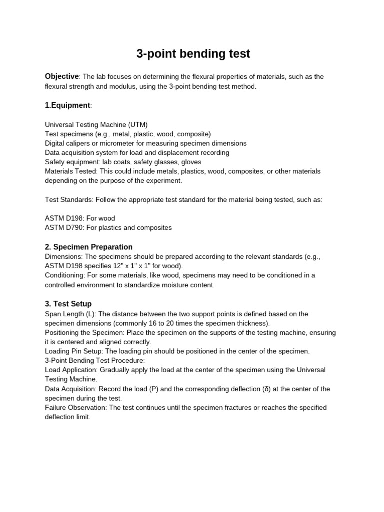 Engineering Flexural Testing Guide | PDF | Strength Of Materials | Bending