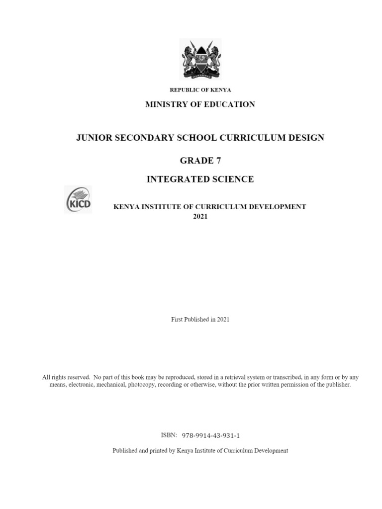 Grade 7 Curriculum Designs Integrated Science - Compressed - 1679118465 ...