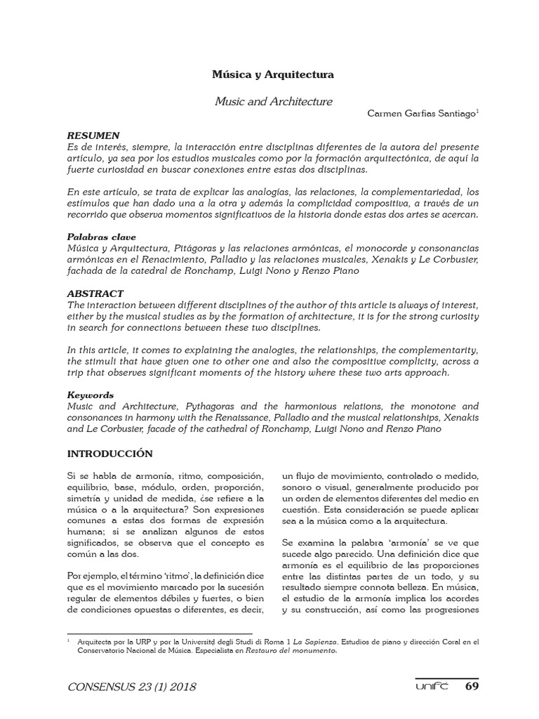 adminunife%2C+M%C3%BAsica+y+Arquitectura | PDF | Escala (música) | Armonía