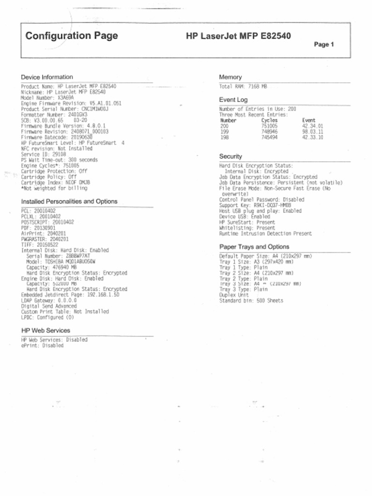 Configuration Page 2 | PDF