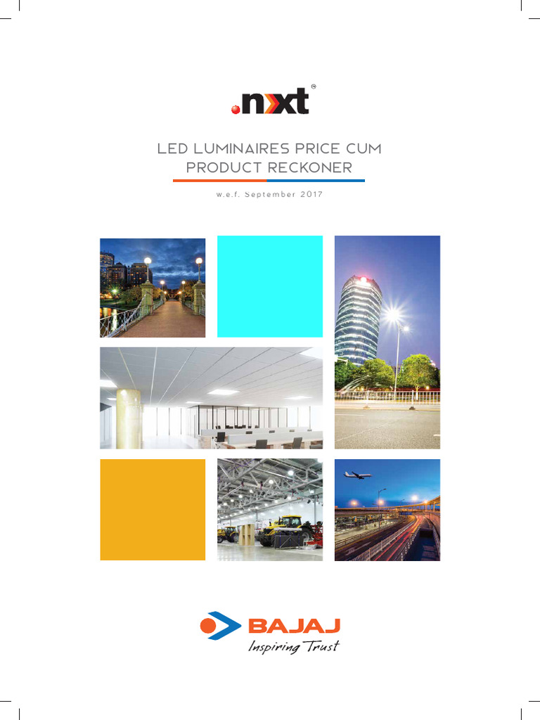 Bajaj LED Lighting Price List 2025 | PDF | Lighting | Interior Design