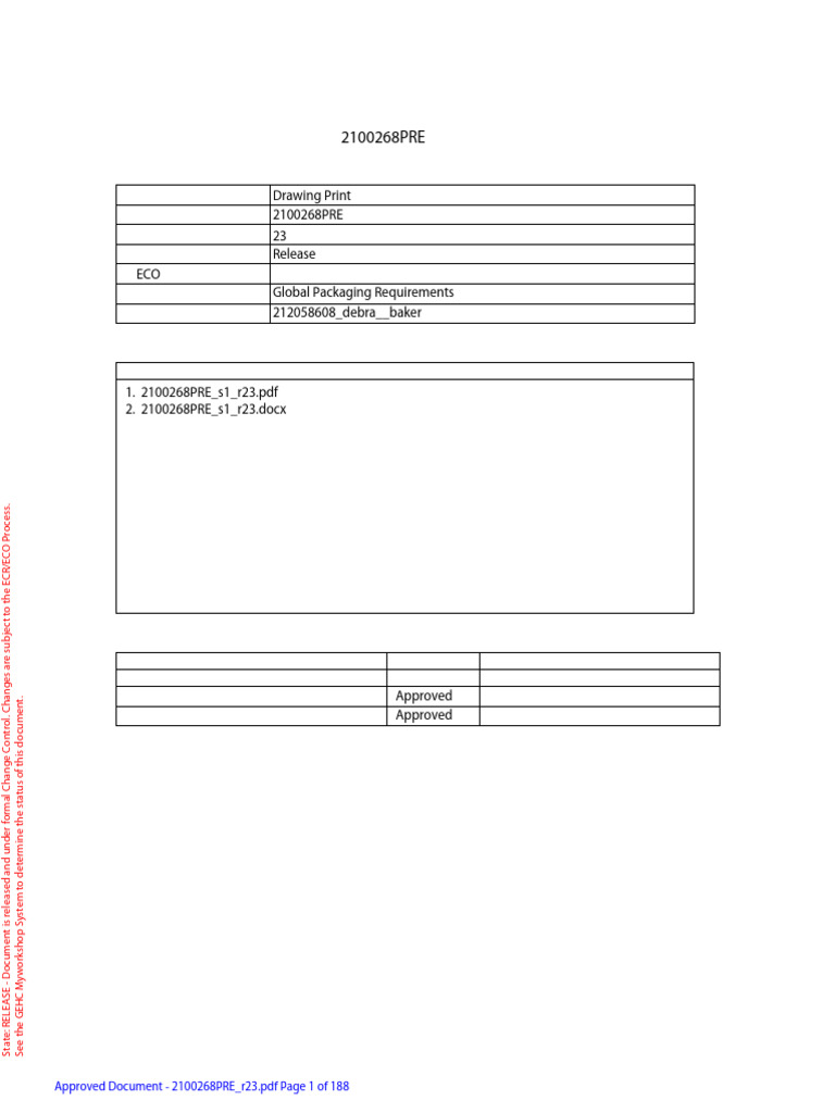 Global Packaging Requirements Document | PDF