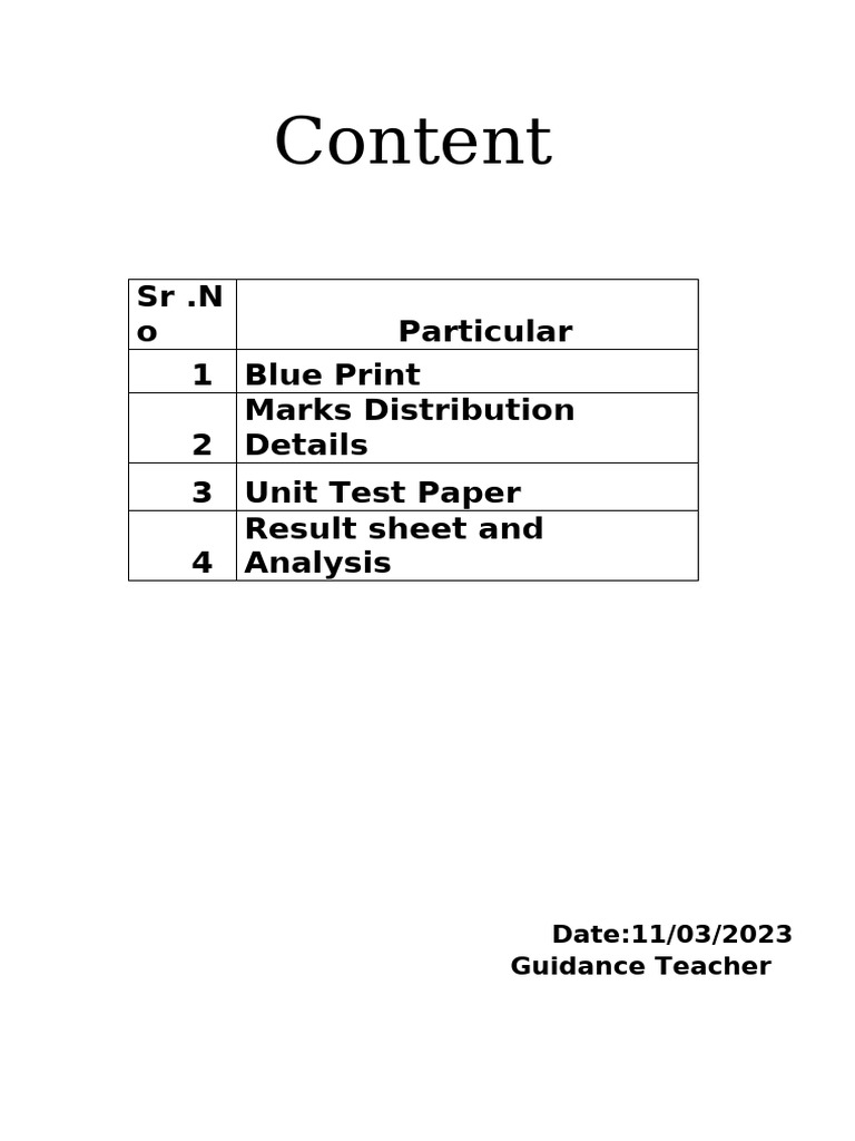 Guidance Teacher Assessment Overview | PDF