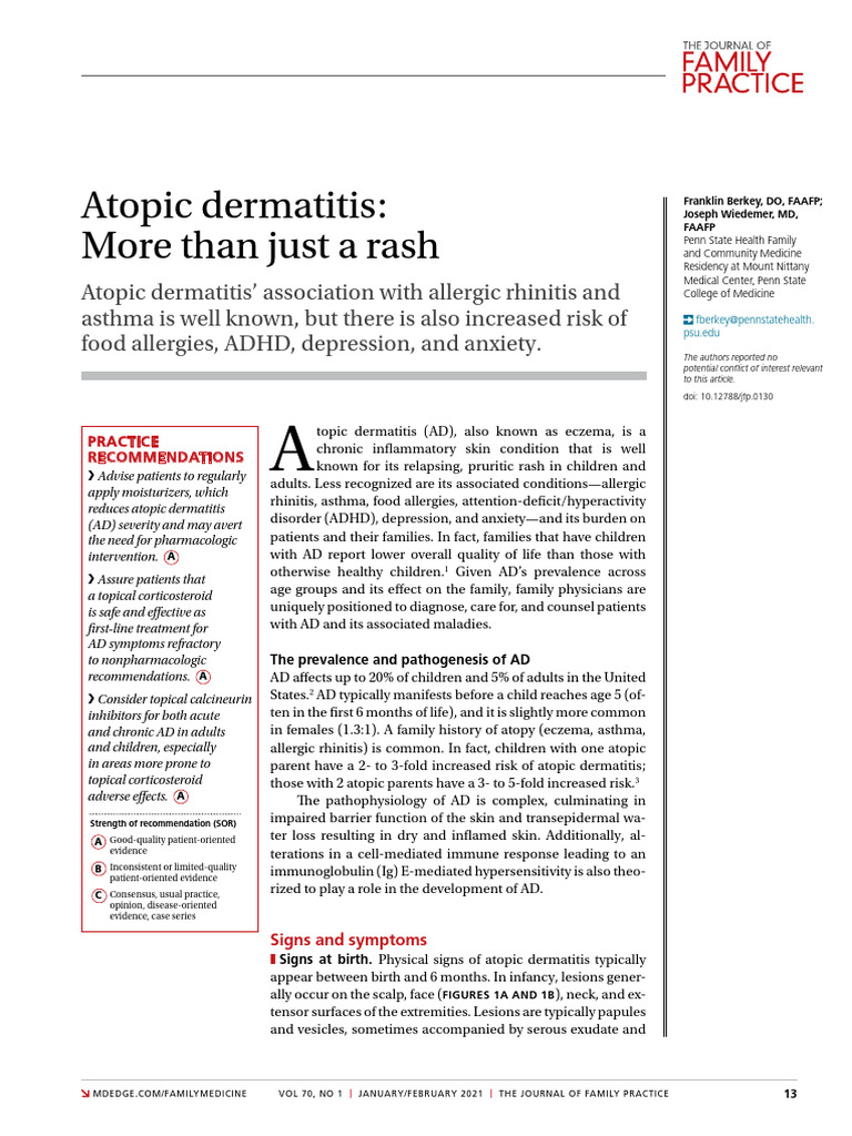 JFP07001013 | PDF | Dermatitis | Allergy