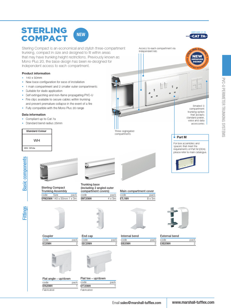 Sterling Compact PVC-U Trunking System | PDF | Manufactured Goods ...