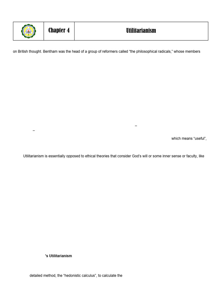 Understanding Utilitarianism Ethics | PDF | Utilitarianism | Pleasure