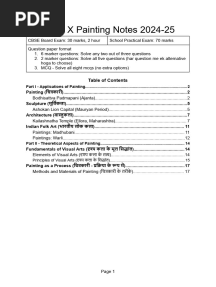 Class X Painting Notes 2024-25 Part I (1)