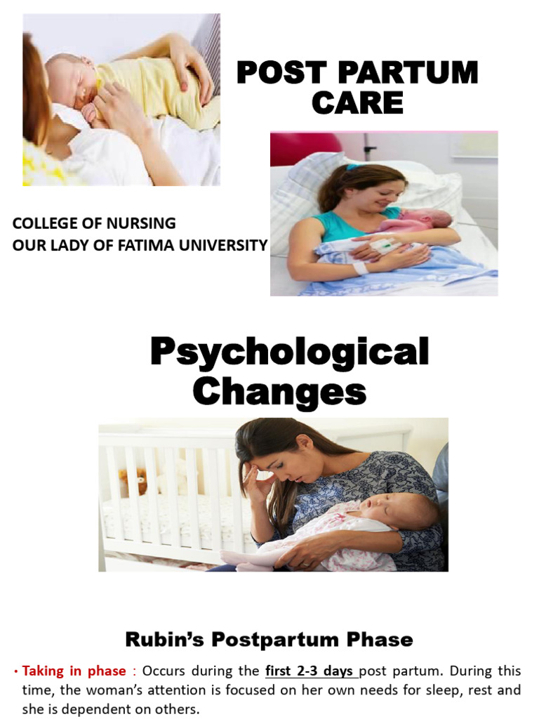 Post Partum Care 2022 1 | PDF | Postpartum Period | Childbirth
