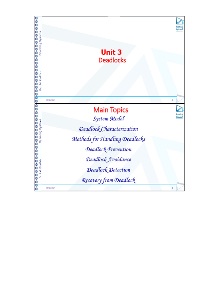 Understanding Deadlocks in Systems | PDF | Theoretical Computer Science ...