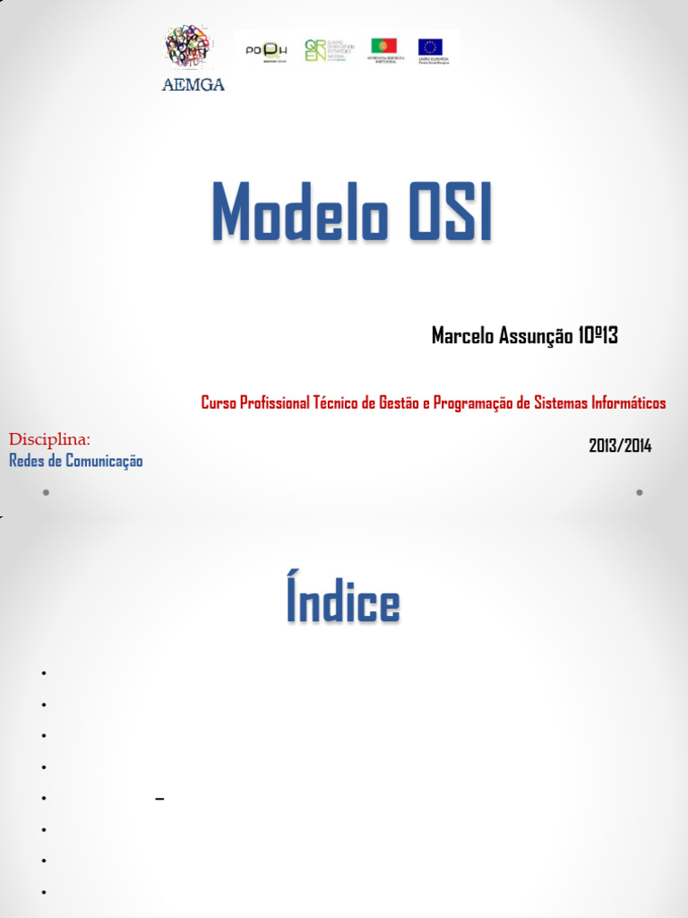 Entenda o Modelo OSI em Redes de Comunicação | PDF | Modelo OSI | Rede ...