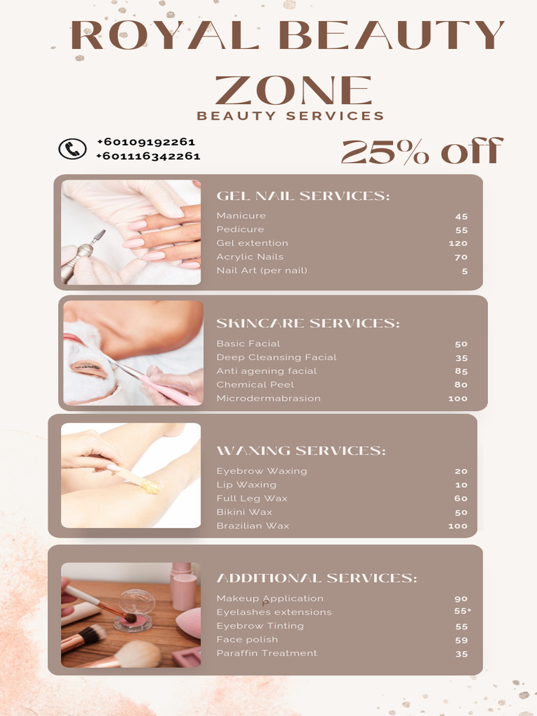 Beige and Brown Elegant Beauty Services Price List - 20240930 - 212512 ...
