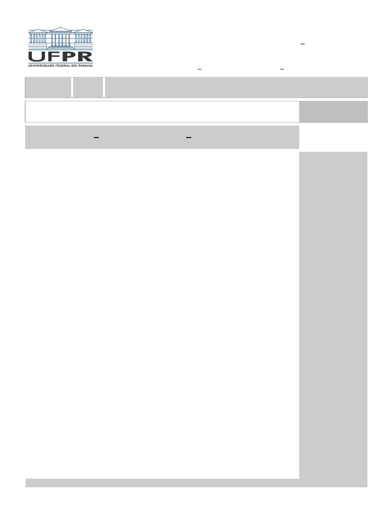 Provas Teóricas UFPR - Edital 70/2019 | PDF | Enfermagem | Descentralização