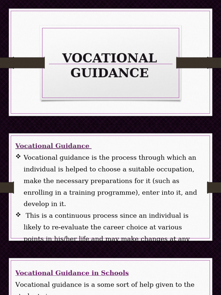 Vocational Guidance | PDF | Self Concept | Attitude (Psychology)