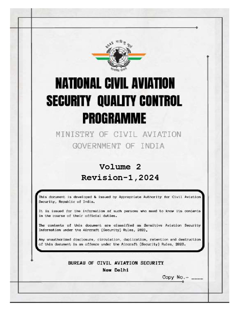 BCAS AvSec Order 2/2024: QRT Training Facility | PDF | Audit | Airport ...