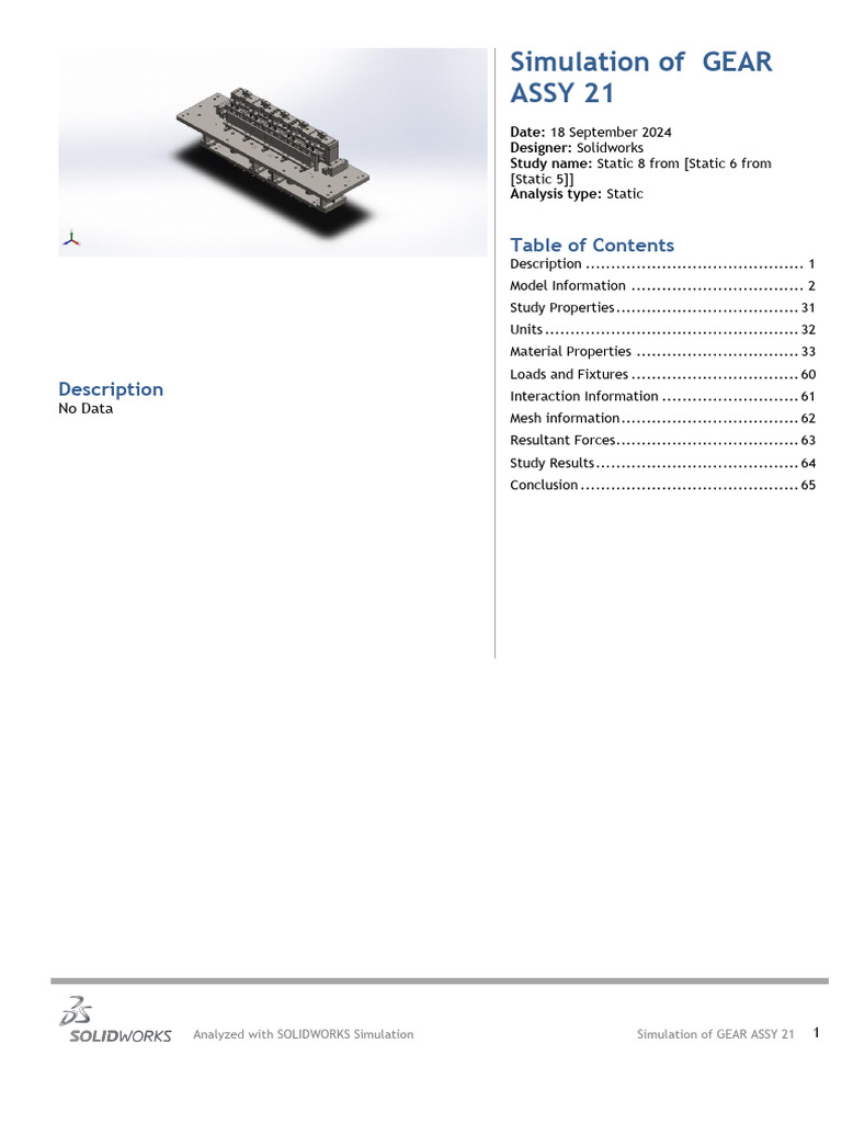 Gear Assy 21 | PDF | Density | Physical Quantities